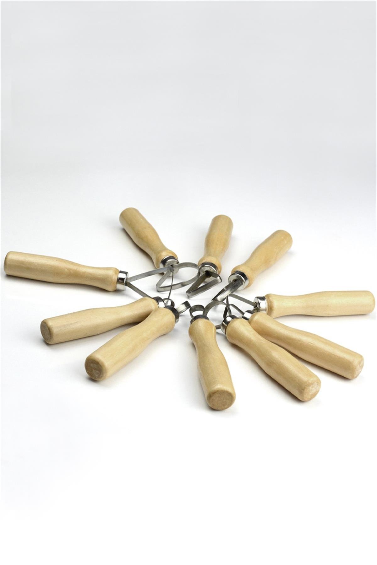 Ribbon Tool Set With Wooden Handle 10 Pieces