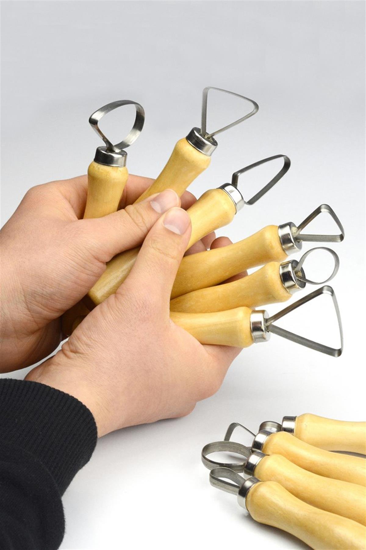 Ribbon Tool Set With Wooden Handle 10 Pieces