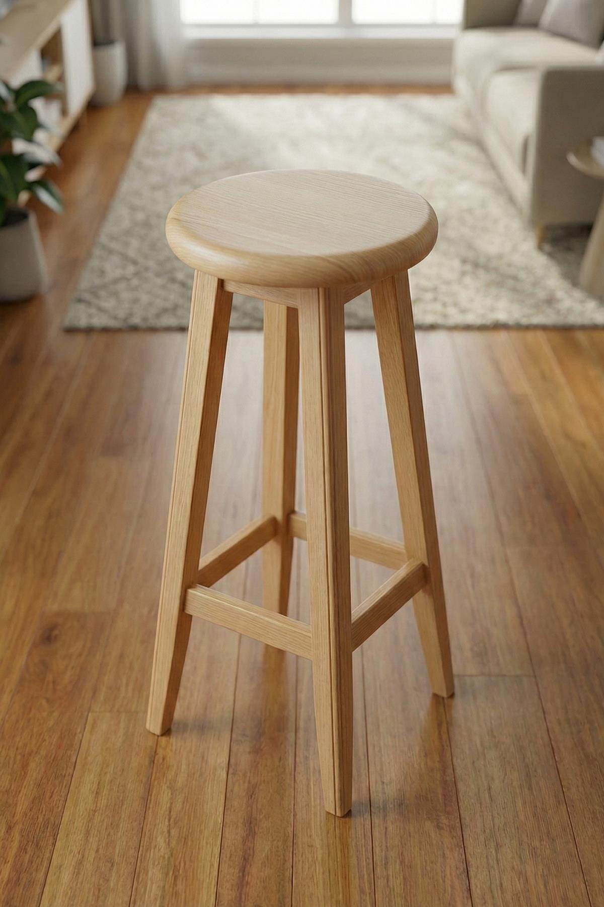 Ahşap Tabure - 60 CM