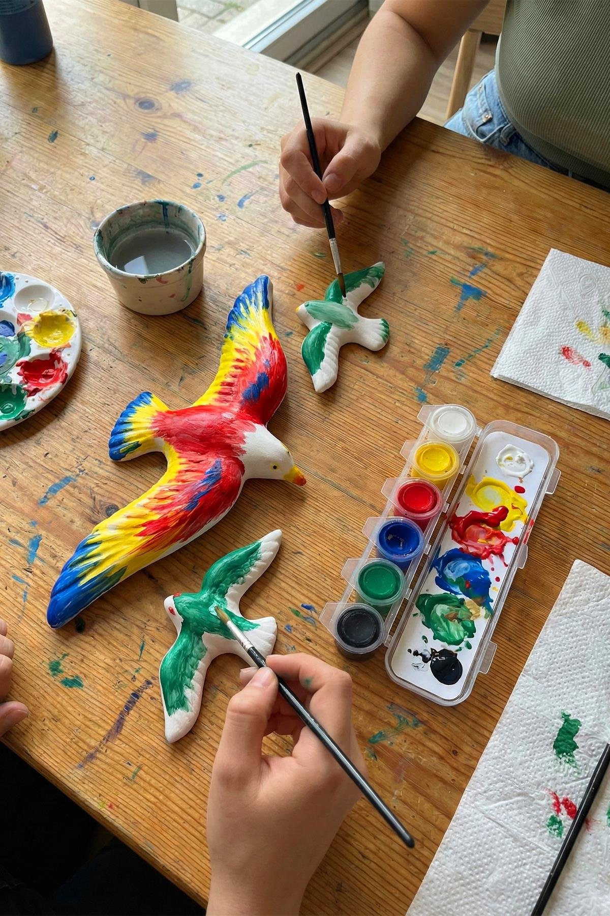 Akrilik Boyama Seti No:5 - Martı Ailesi