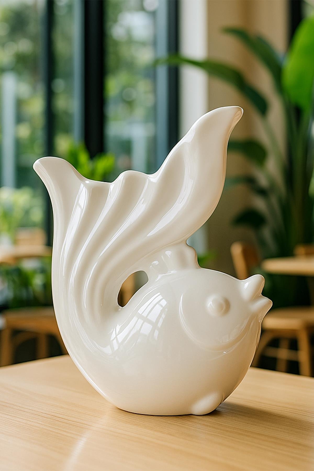 Fish Vase Ceramic Bisque