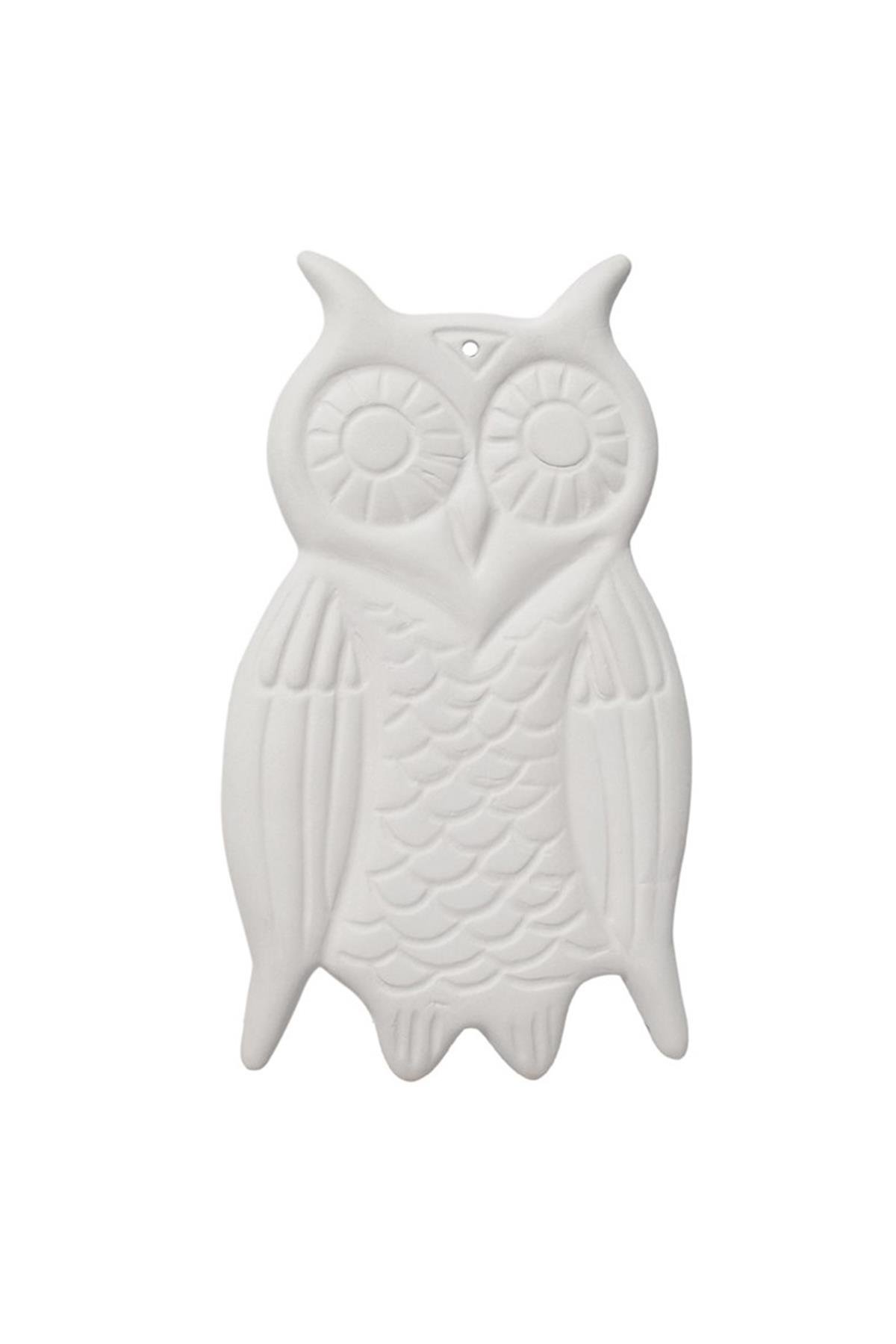 Owl Tile Bisque