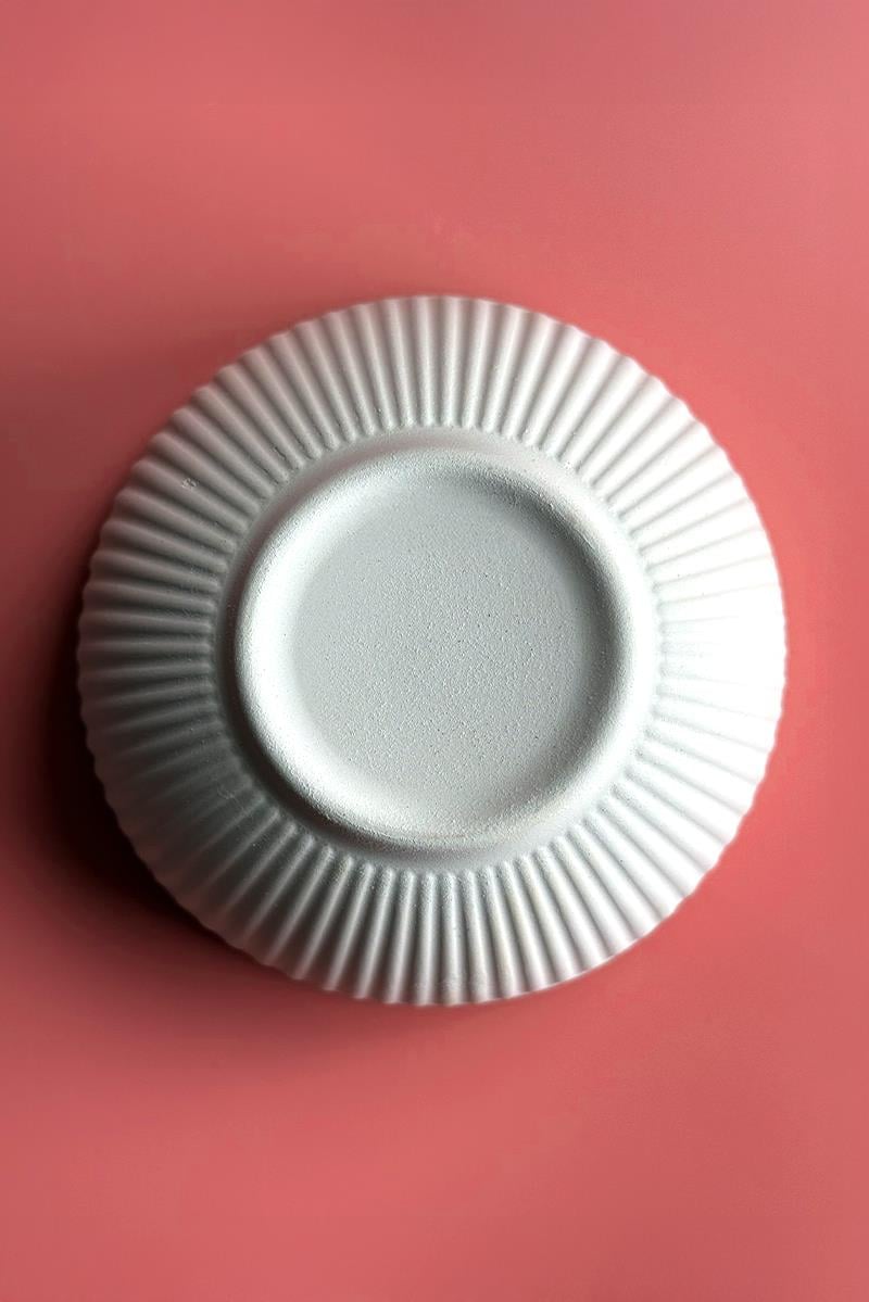 Çizgili Kase Seramik Bisküvi