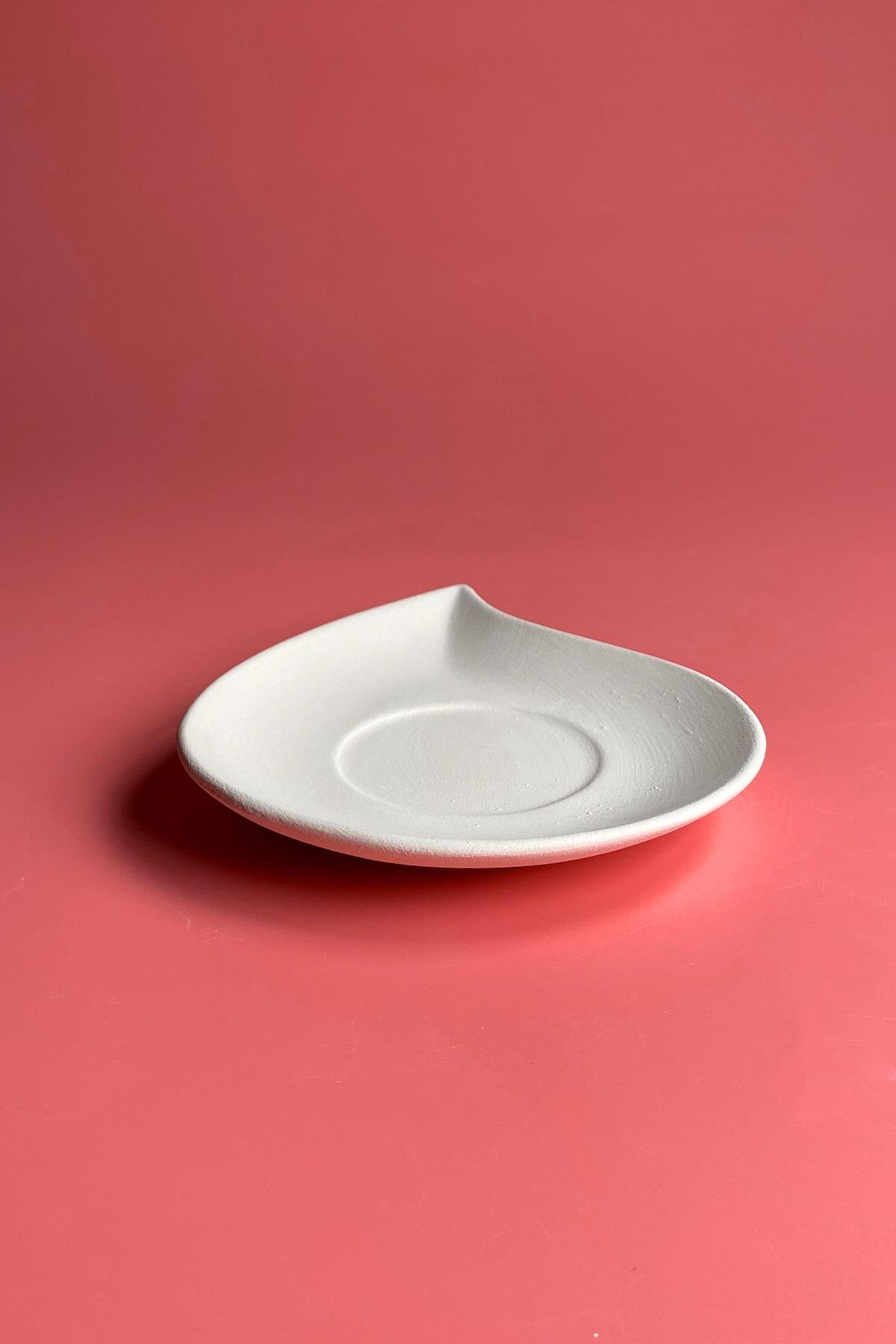 Блюдце с капелькой керамическое Bisque