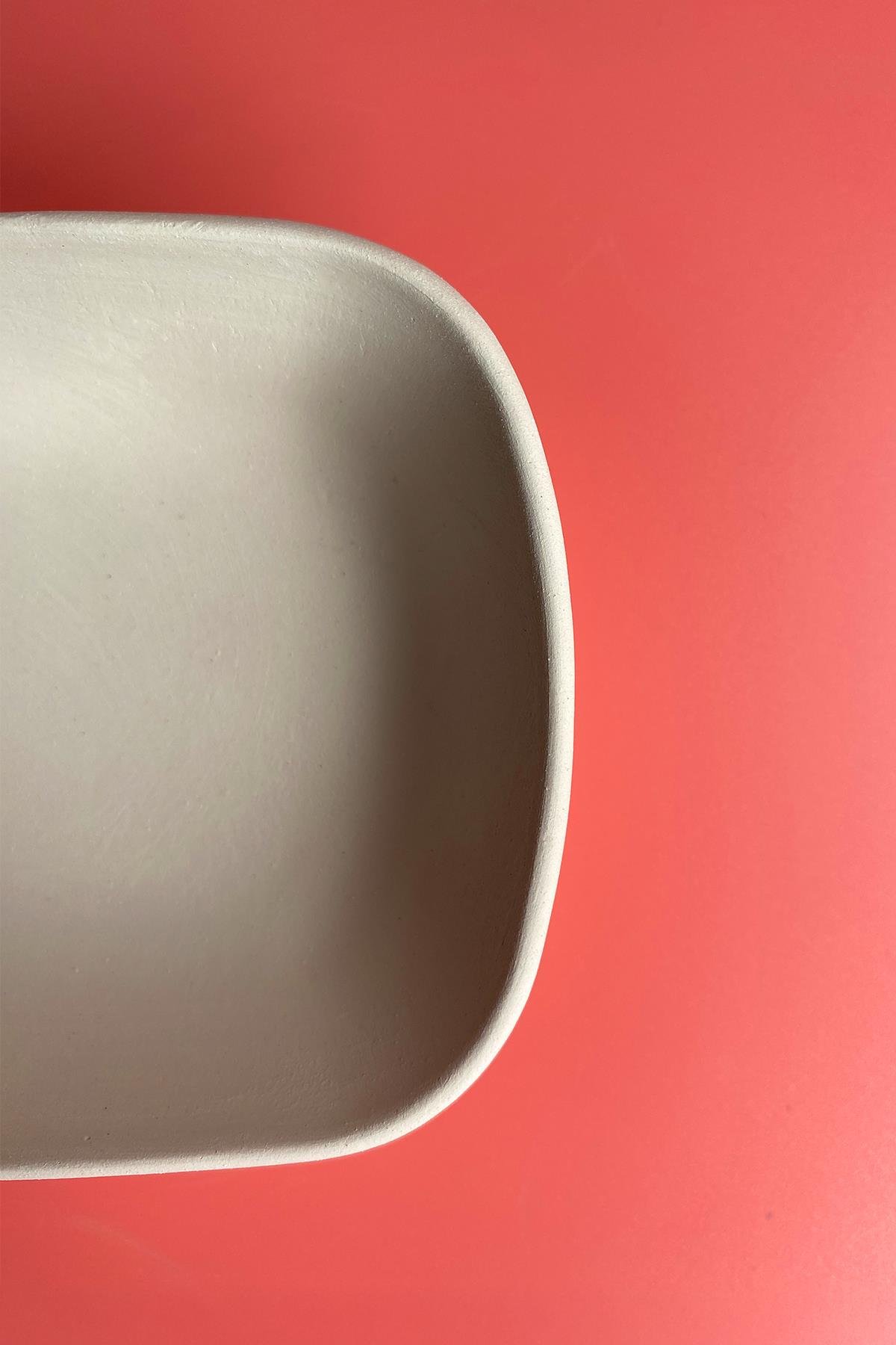 Upright Boat Appetizers Ceramic Bisque 2 Pieces