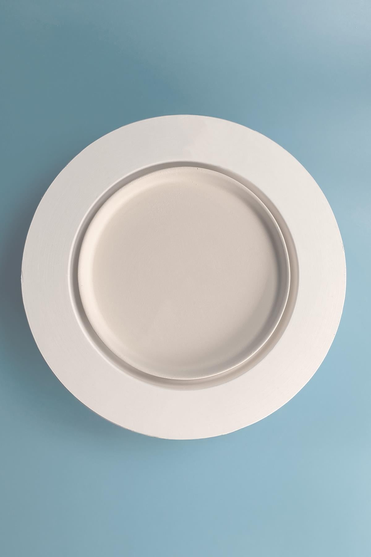 Dik Kenarlı (Step) Tabak - Alçı Kalıp