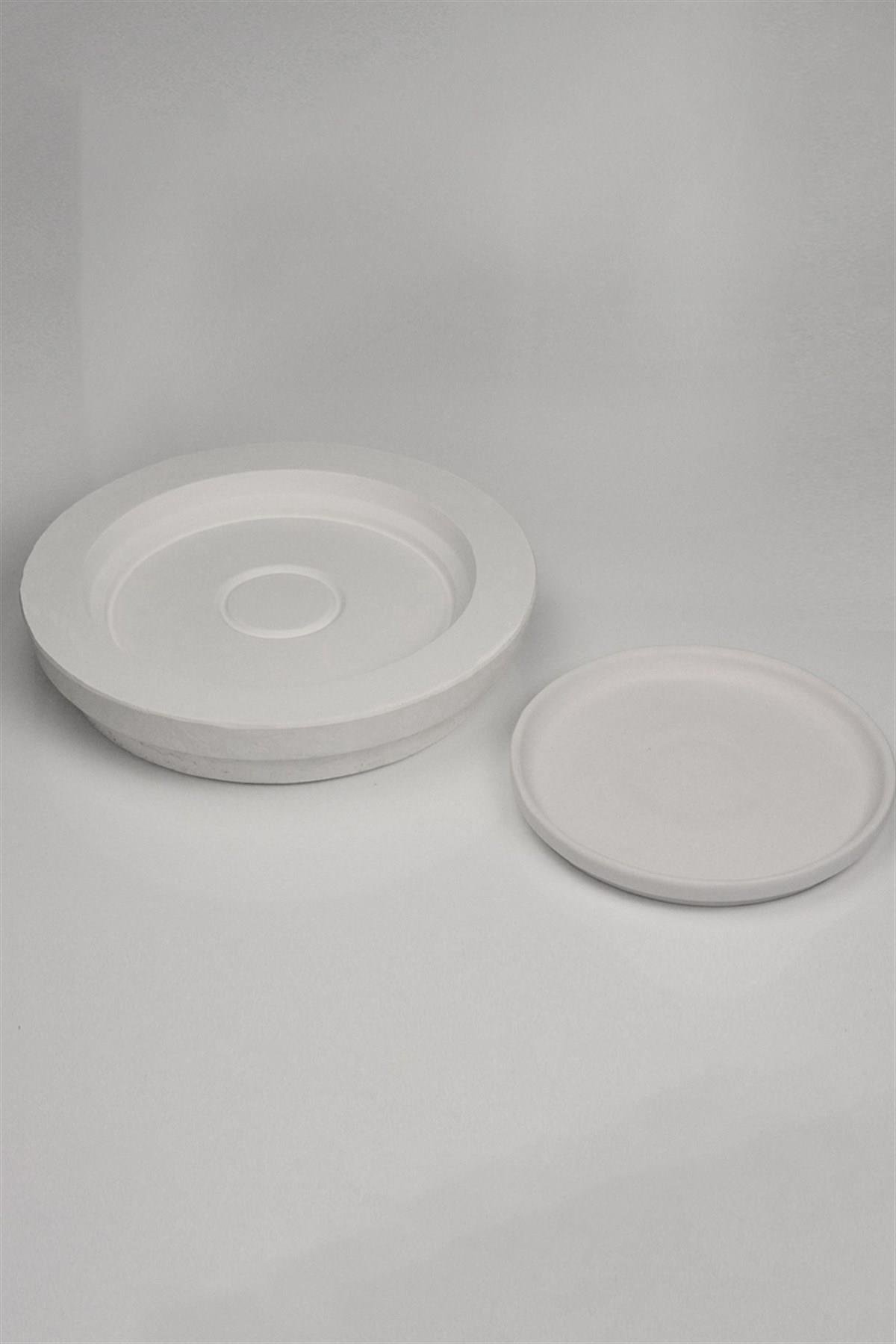 Dik Kenarlı Tabak | Alçı Kalıp