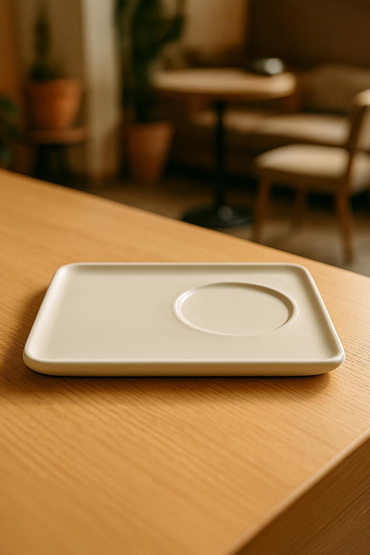 Квадратная тарелка Ceramic Bisque