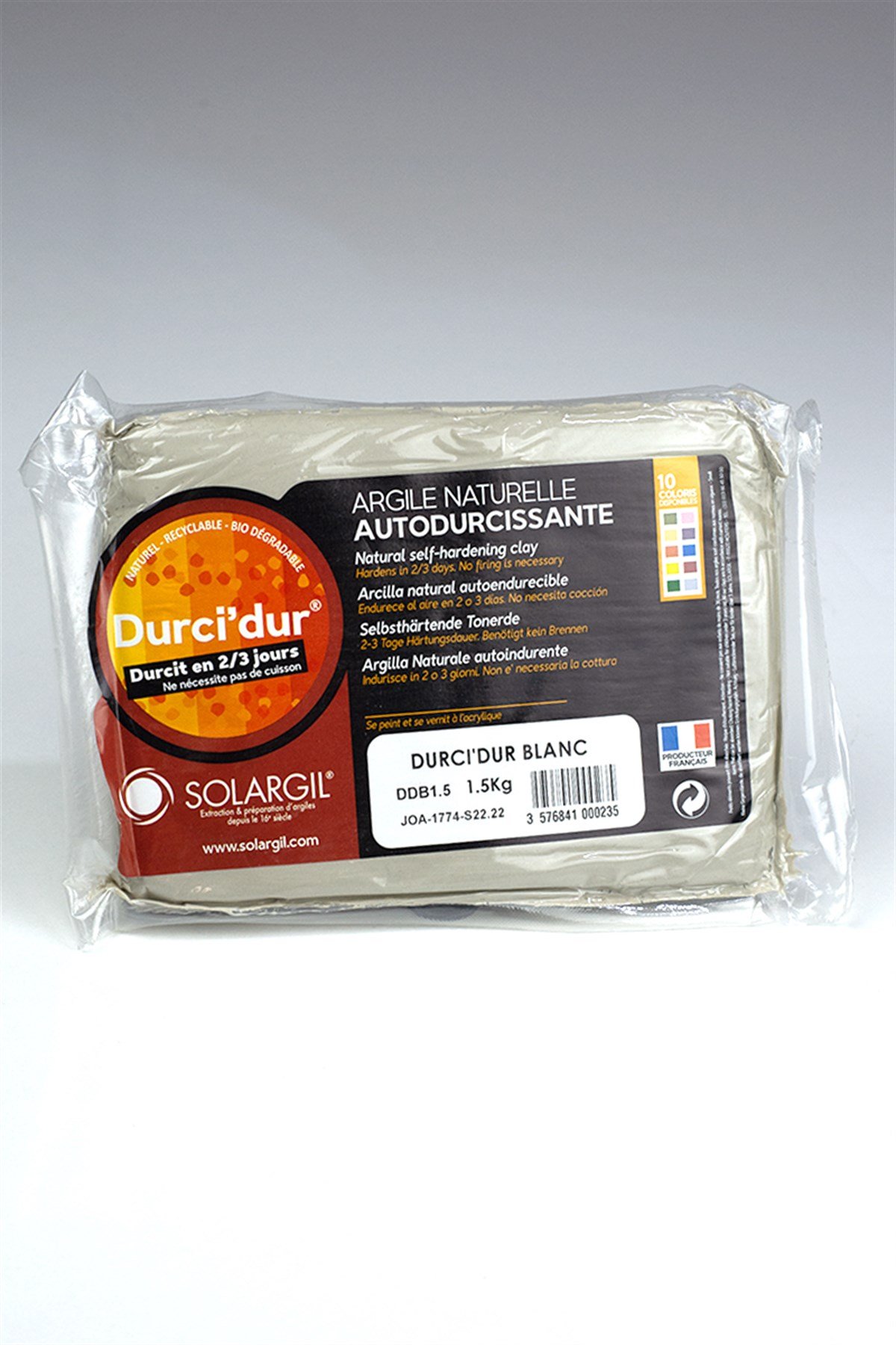 DURCI'DUR Klasik Beyaz Çamur 1.5 Kg