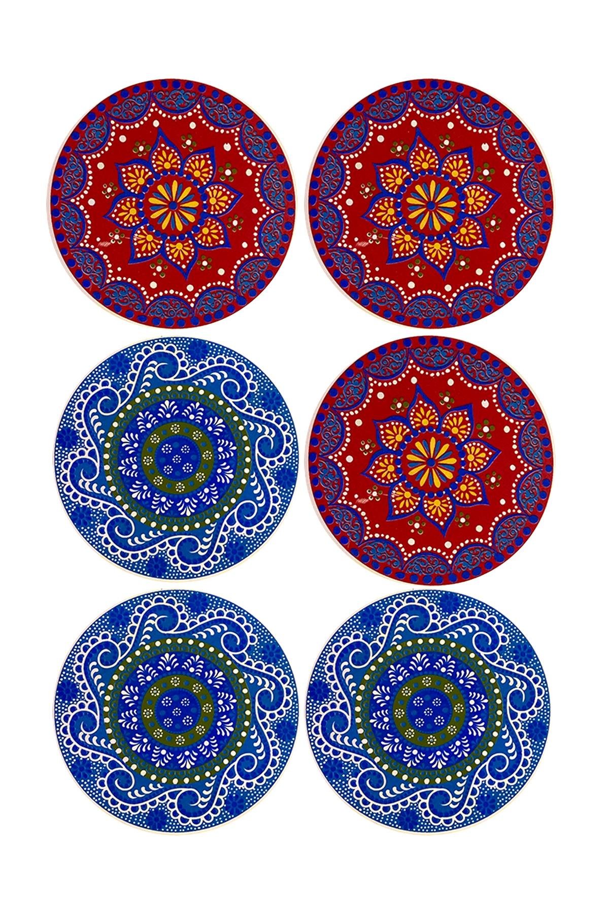 E005-1 Çini Desenli Sır Altı Dekal 12 cm