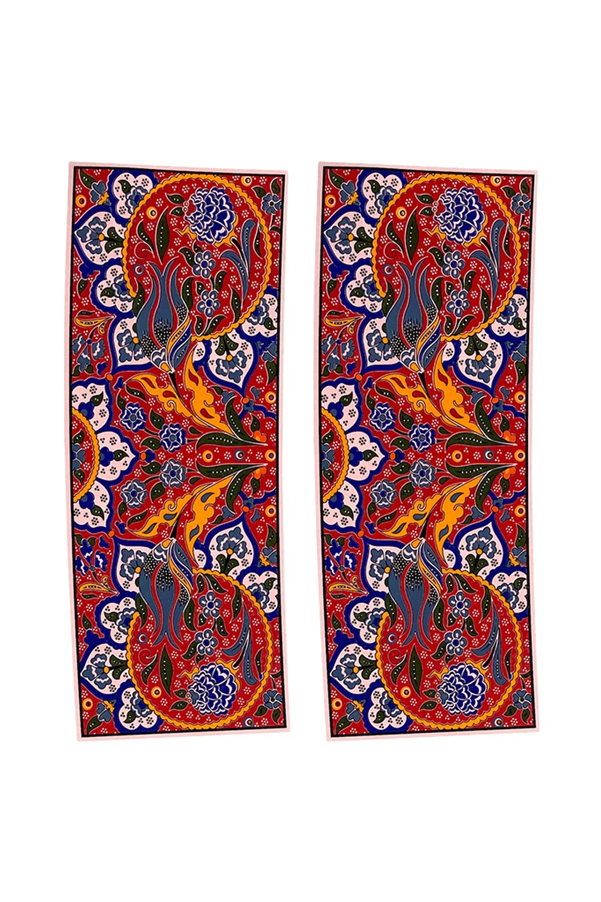 E101-2 Çini Desenli Sır Altı Dekal 9x23 cm