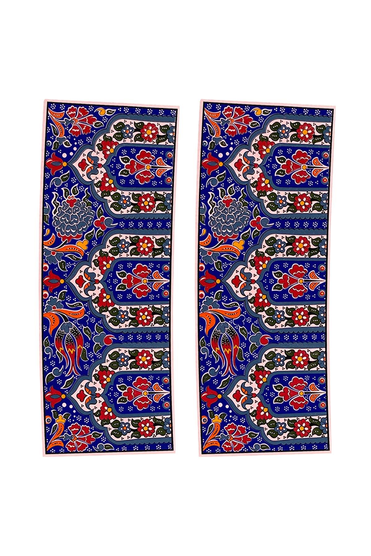 E101-4 Çini Desenli Sır Altı Dekal 9x23 cm