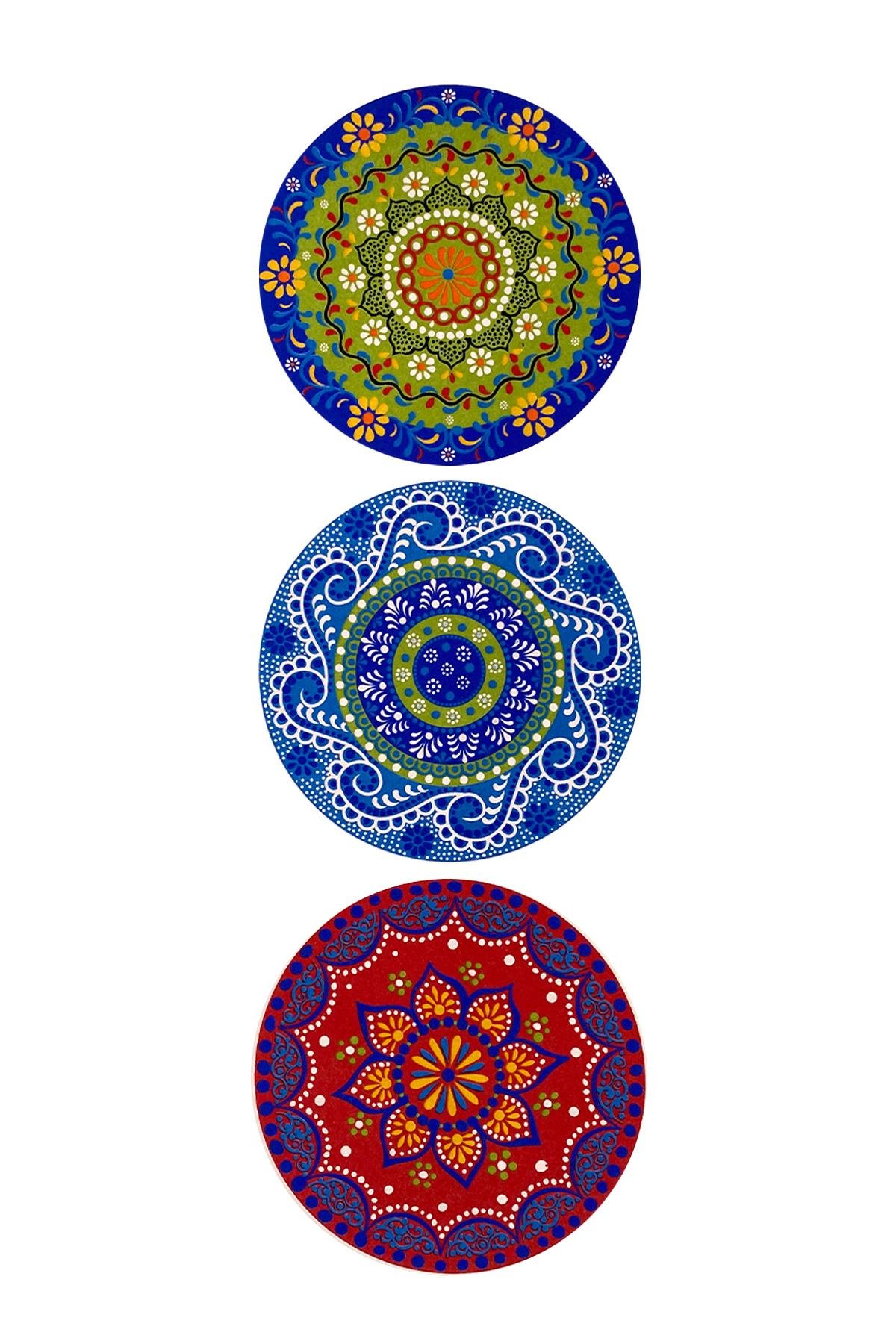 E244-1 Çimi Desenli Sır Altı Dekal 15 cm