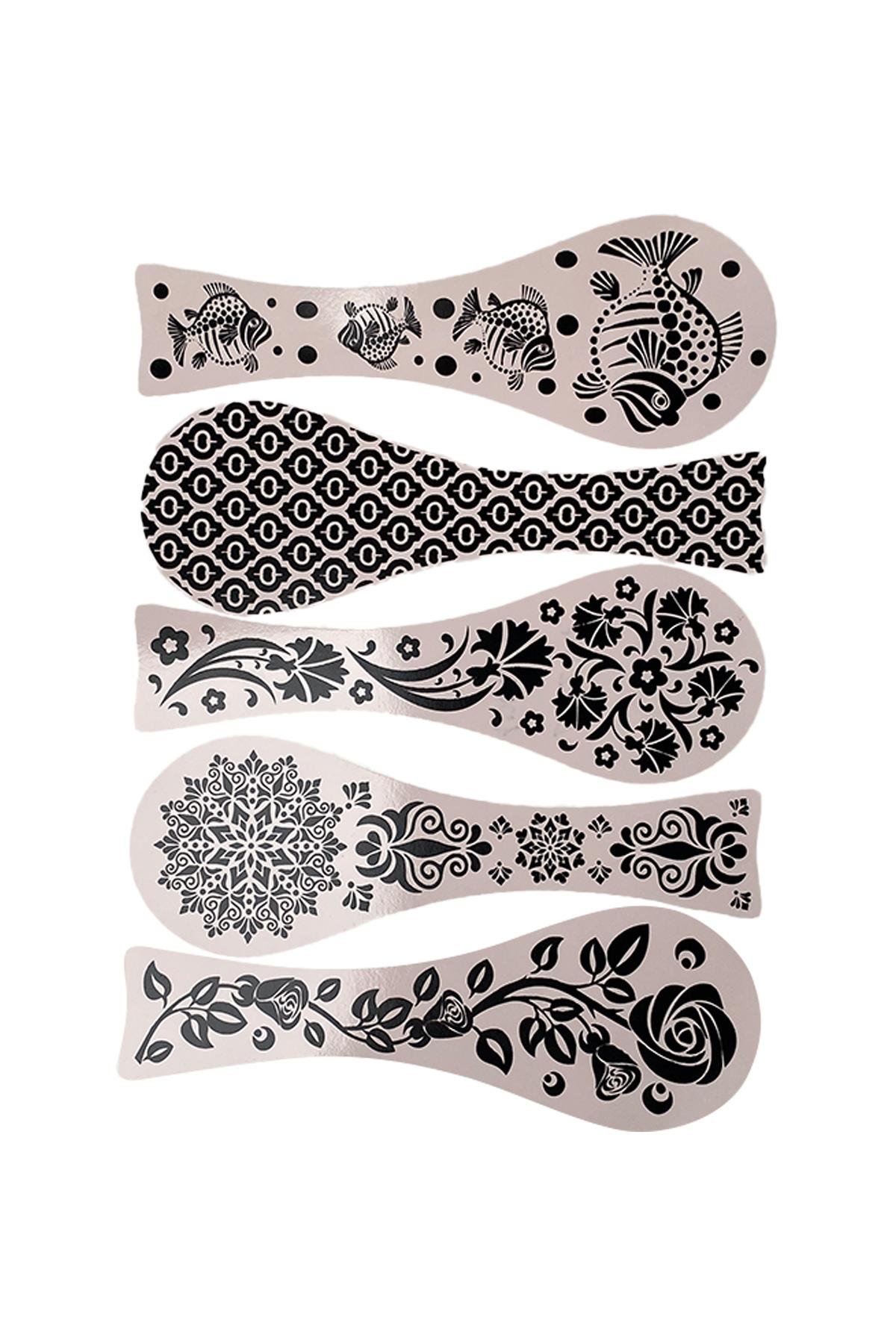 E264-1 Çini Desenli Sır Altı Dekal 24 cm