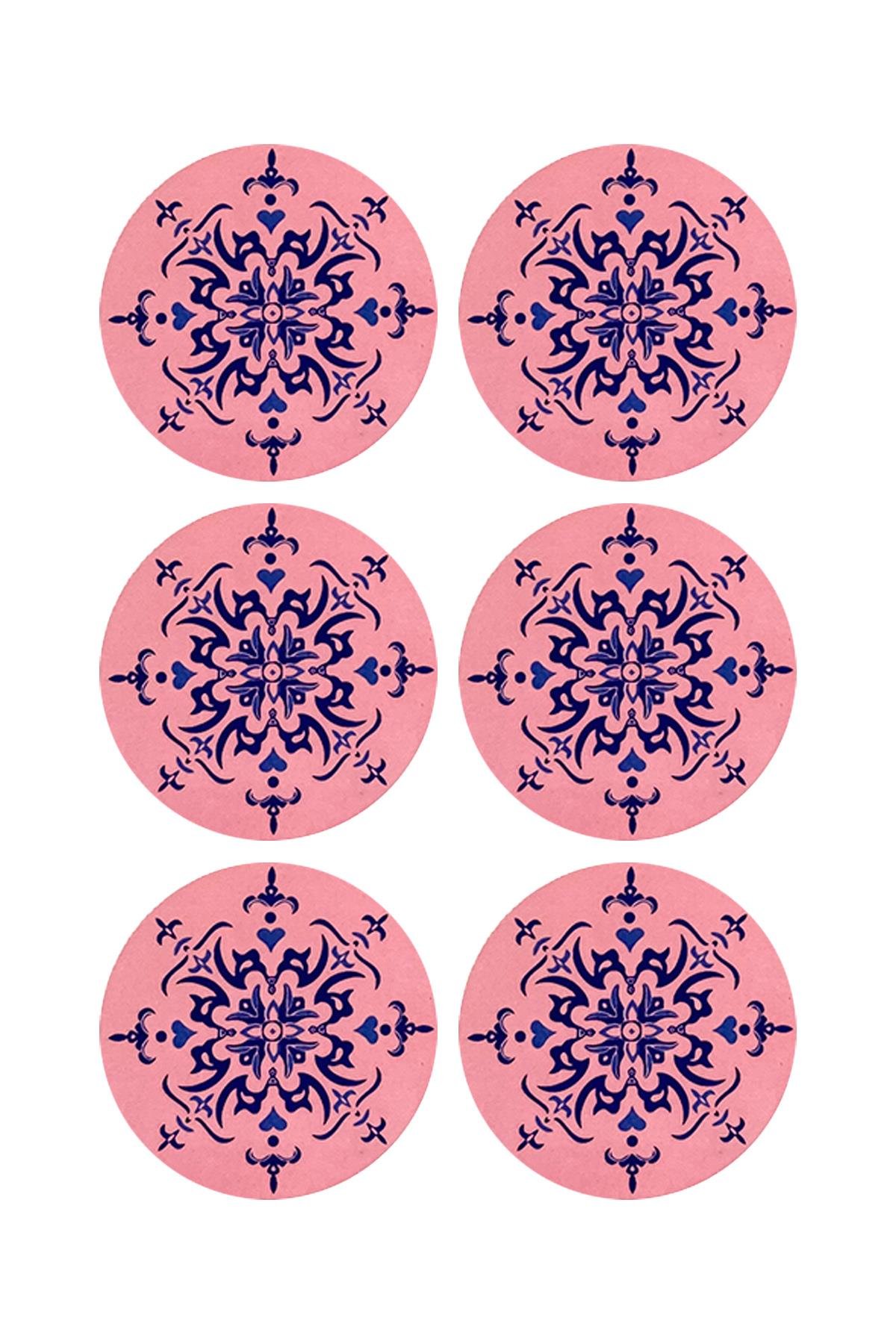 E292-4 Çini Desenli Sır Altı Dekal 7 cm