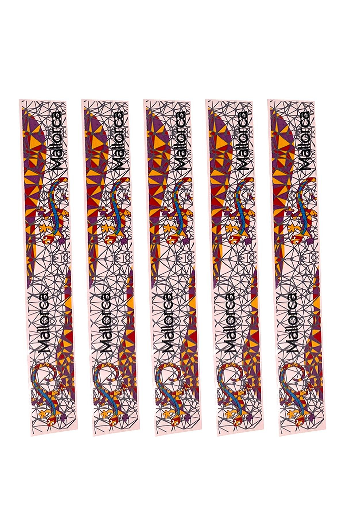 E344-2 Çini Desenli Sır Altı Dekal 3x23 cm