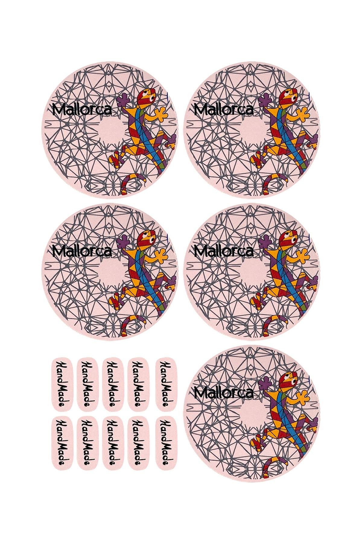 E344-5 Çini Desenli Sır Altı Dekal 7 cm