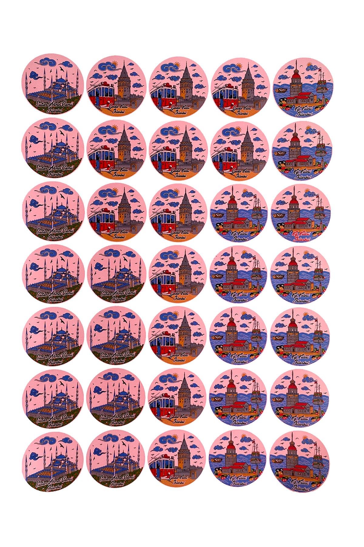 E400-1 Çini Desenli Sır Altı Dekal 35x50 cm