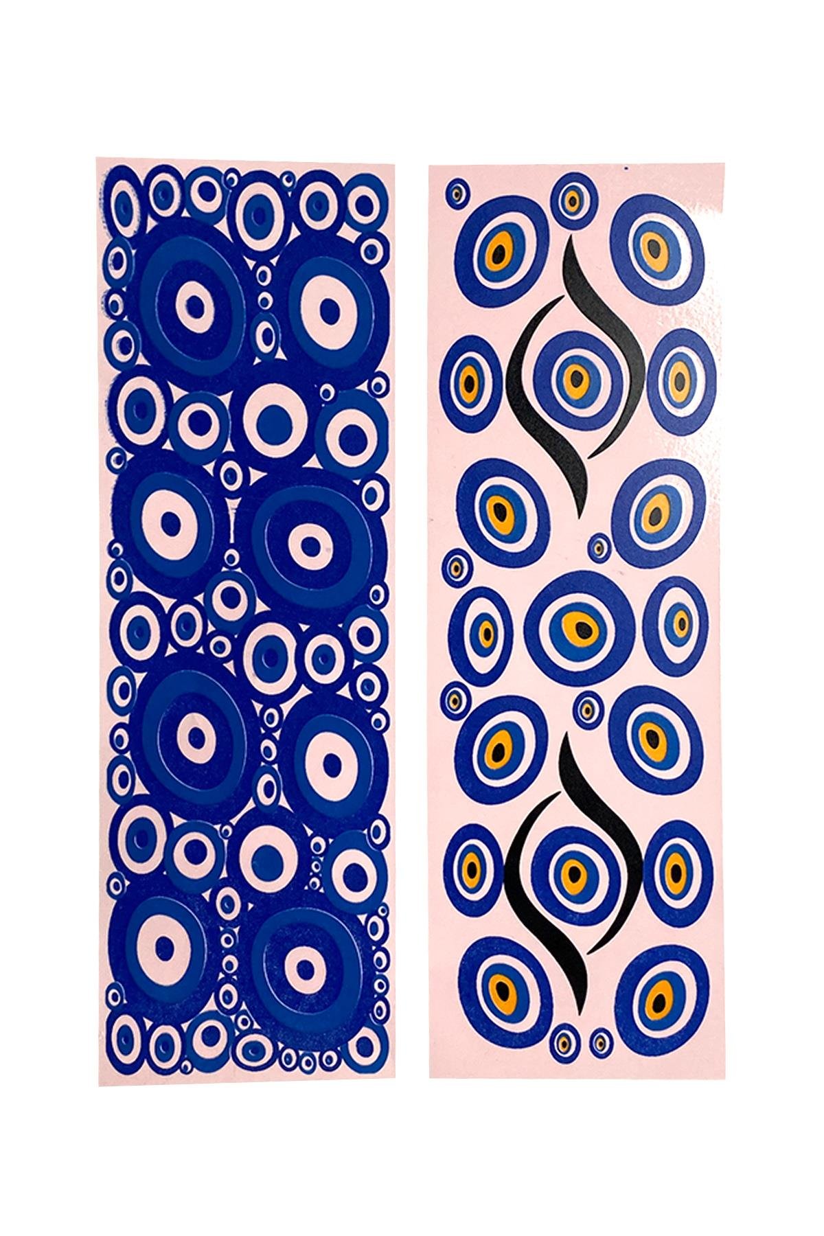 E488-5 Çini Desenli Sır Altı Dekal 7x21 cm