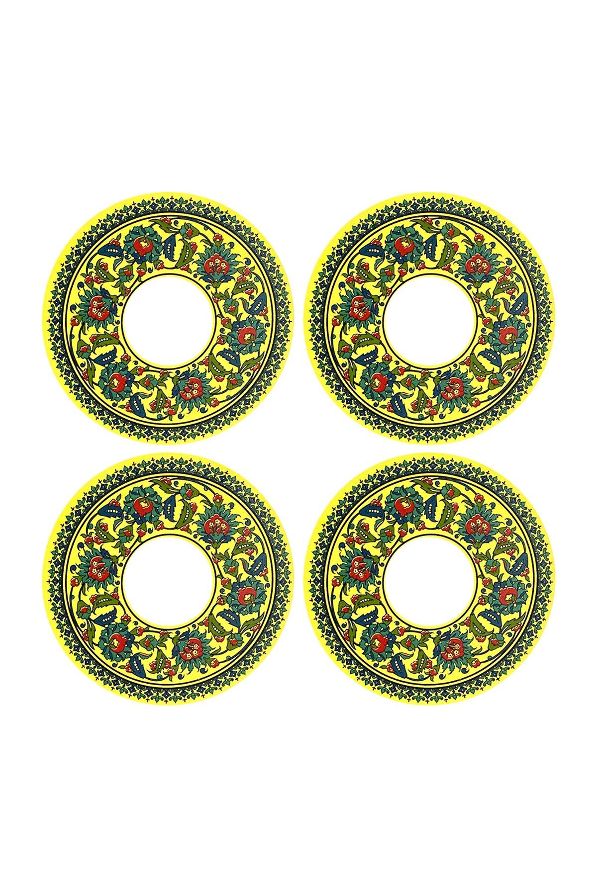 E563-2 Çini Desenli Sır Altı Dekal 12 cm