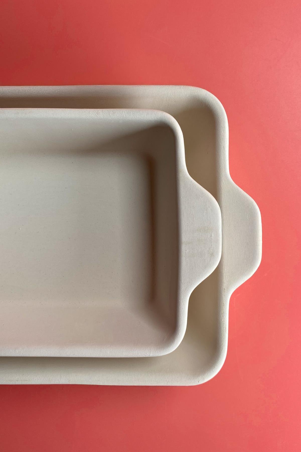 Fırın Kabı 22cm - Seramik Bisküvi