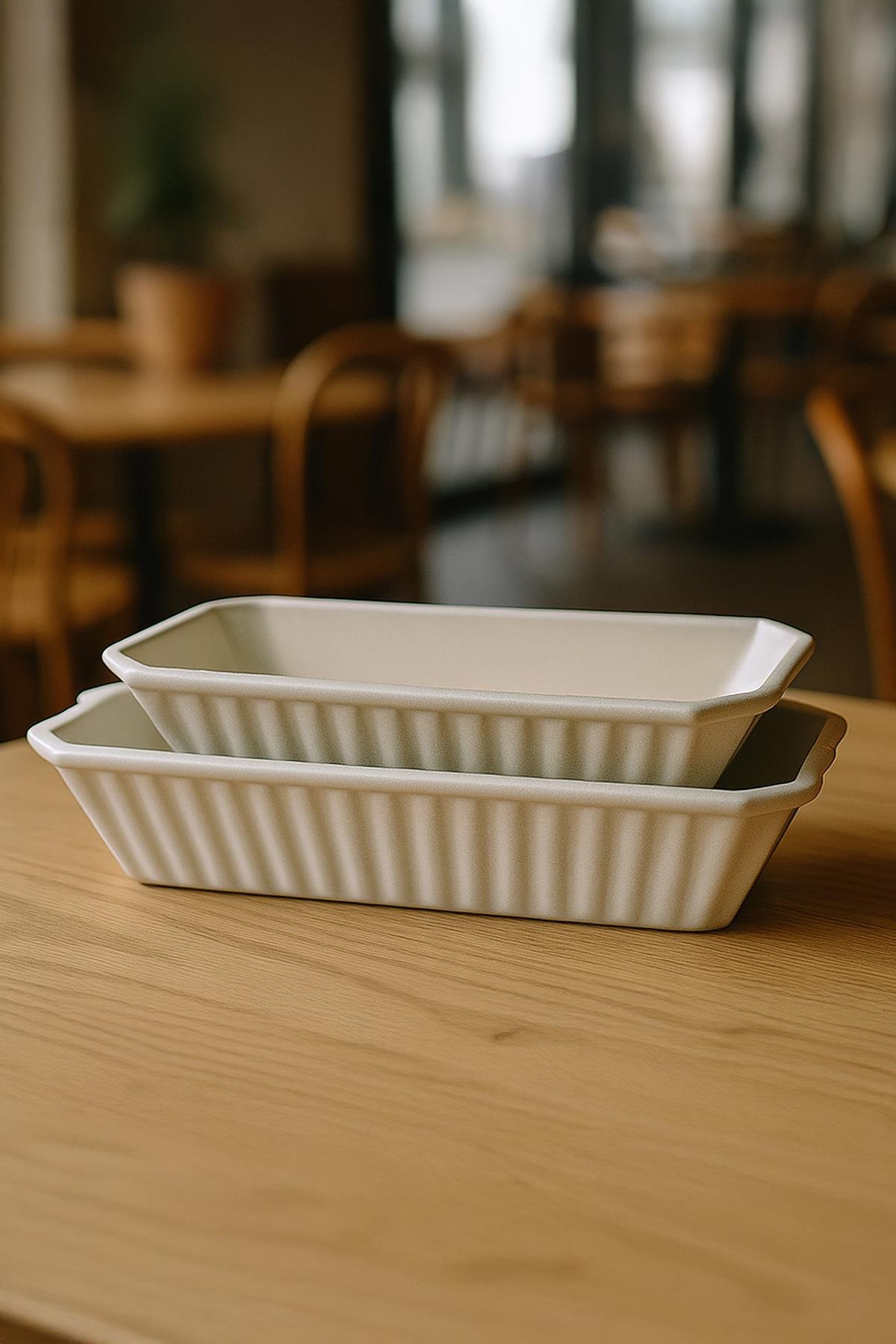 Fırın Kabı 22cm - Seramik Bisküvi