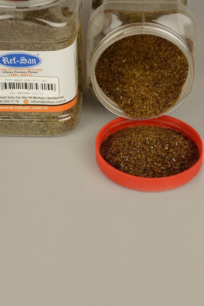 REFSAN GLASS FUSION PAINT FRITFRIT B2-1 AMBER OPAL