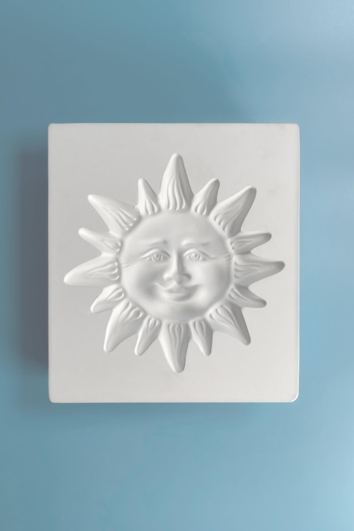 Plaster Mold Sun Plaque