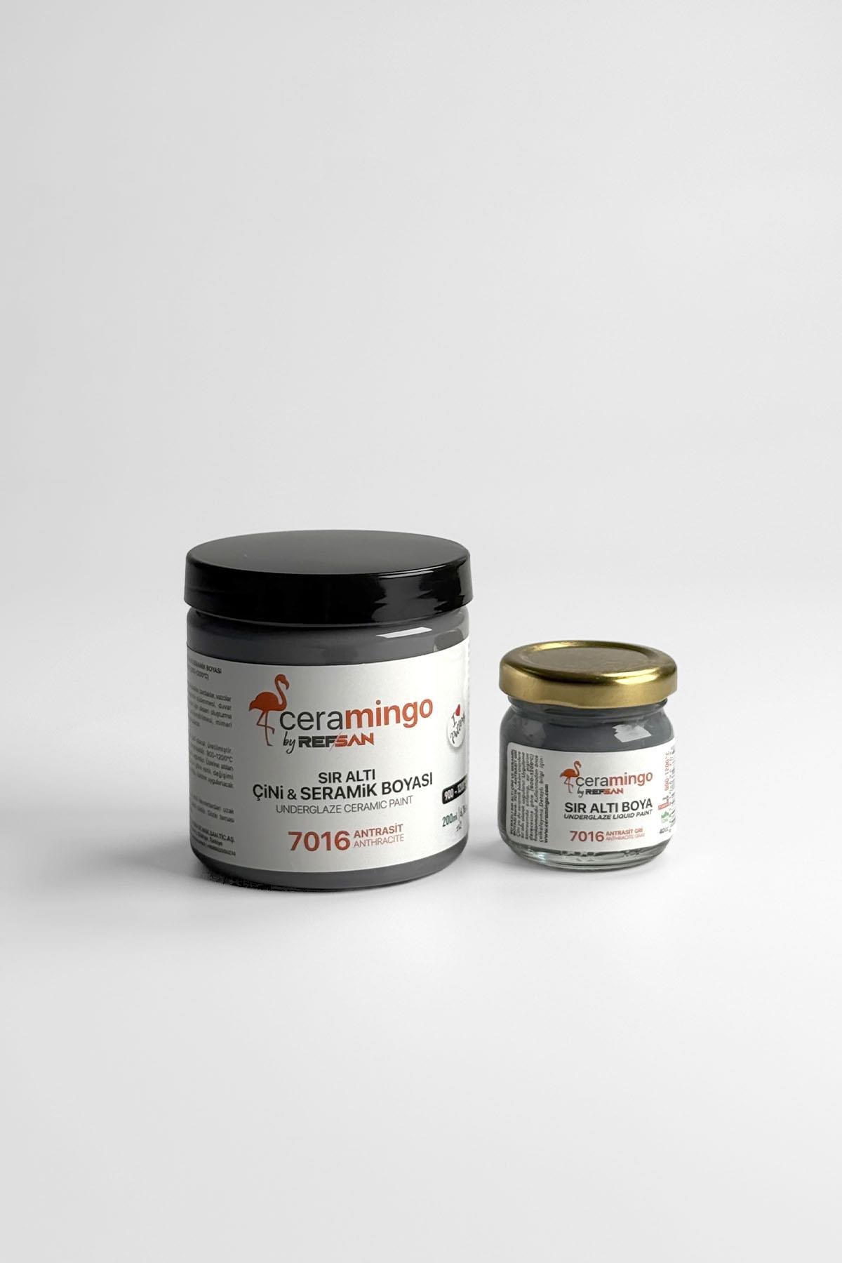 Готовая краска для плитки и керамики 7016 Антрацитовый серый