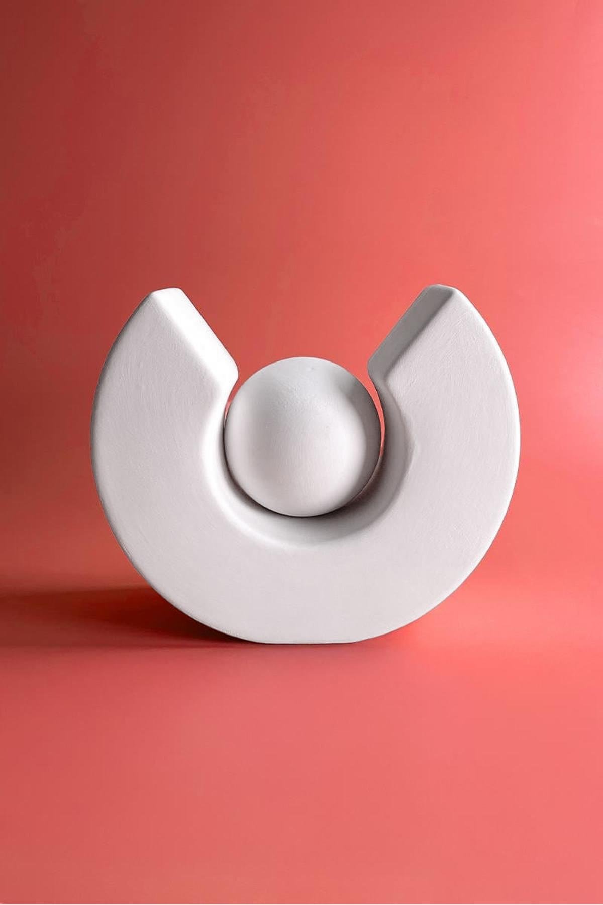 Hilal Vazo - Seramik Bisküvi