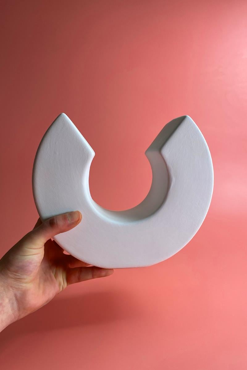 Hilal Vazo - Seramik Bisküvi