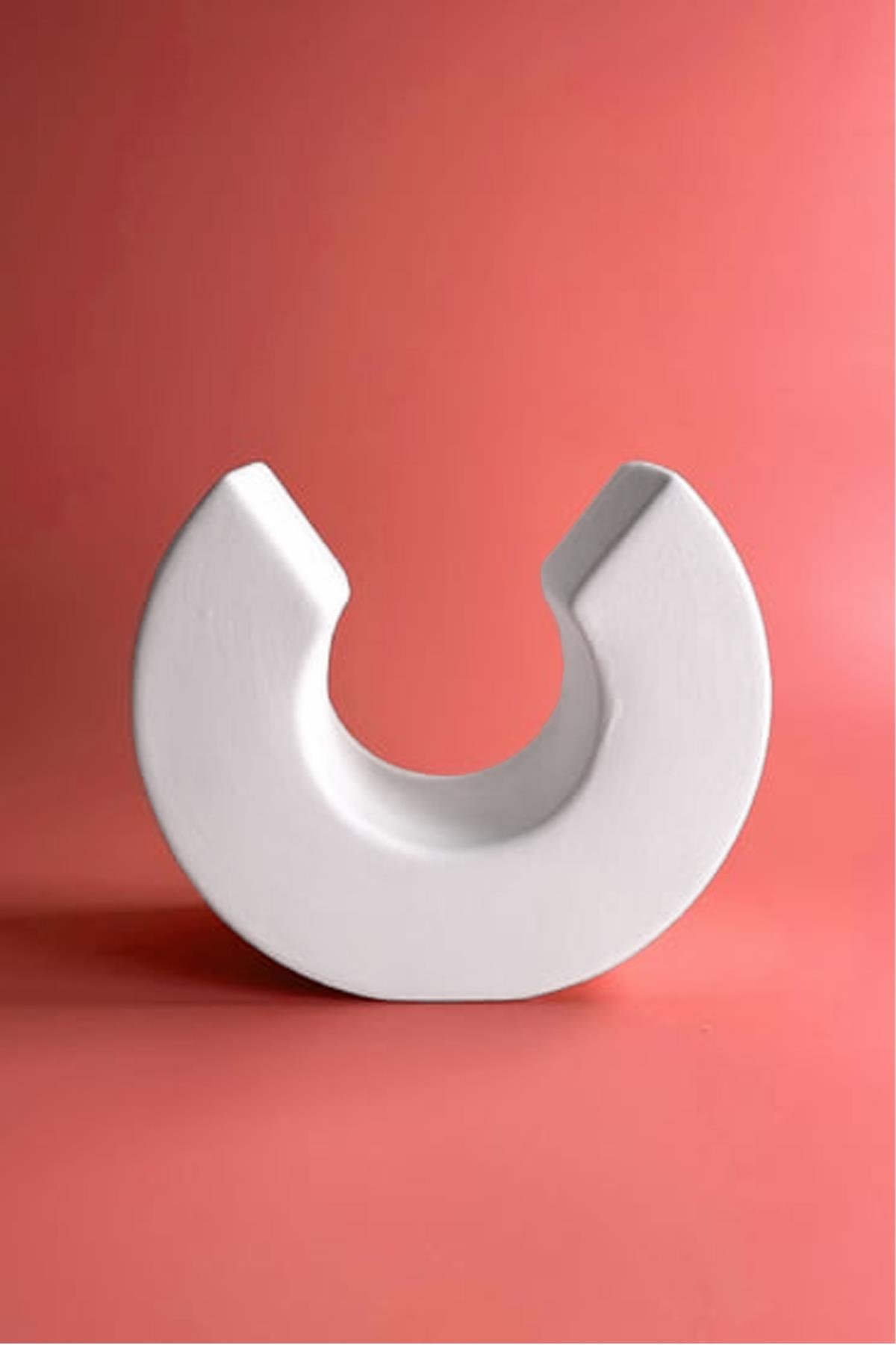 Hilal Vazo - Seramik Bisküvi