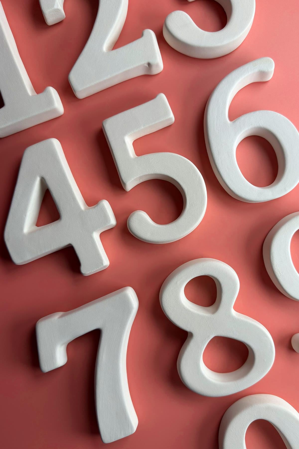 Kapı Numarası - Seramik Bisküvi