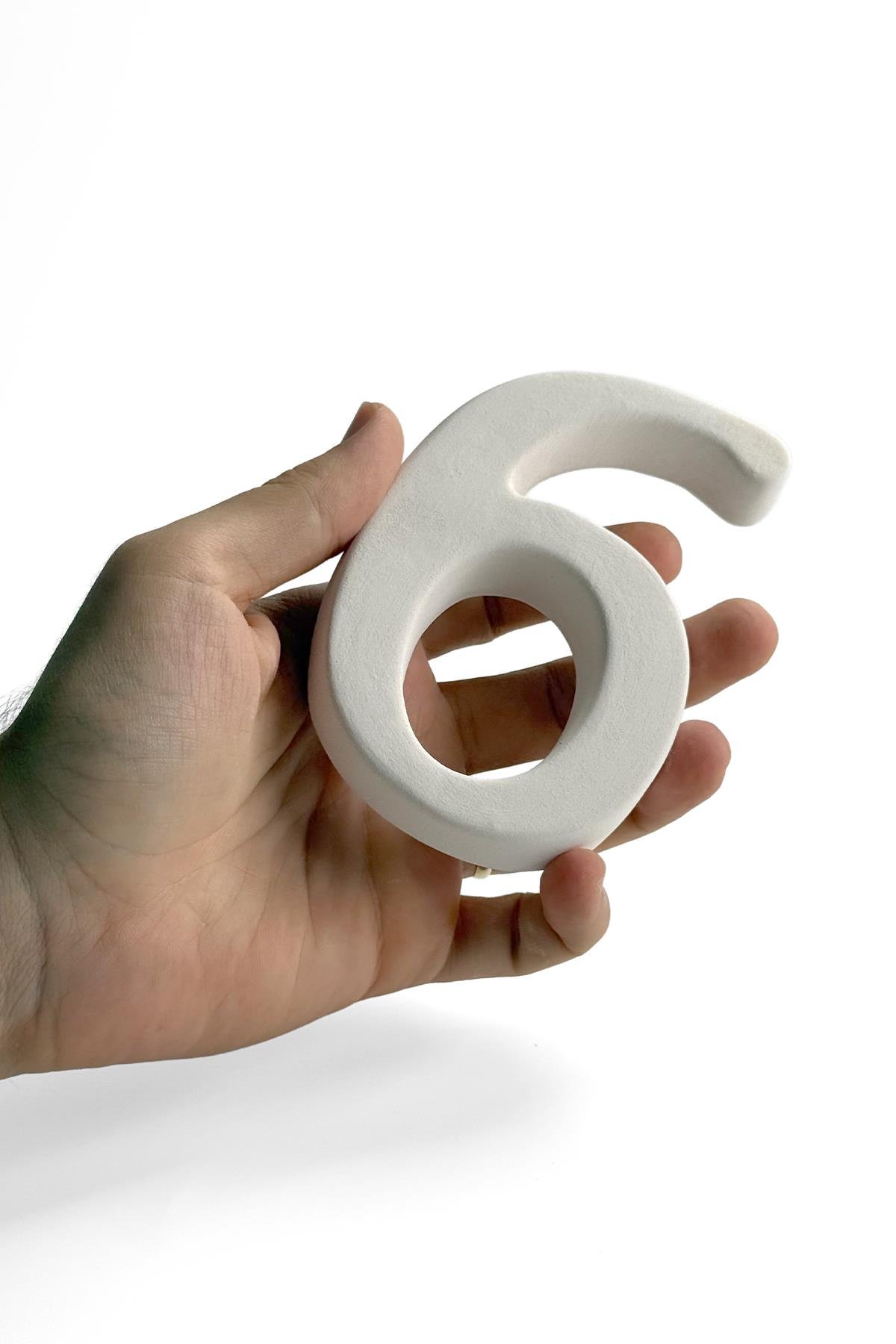 Kapı Numarası - Seramik Bisküvi