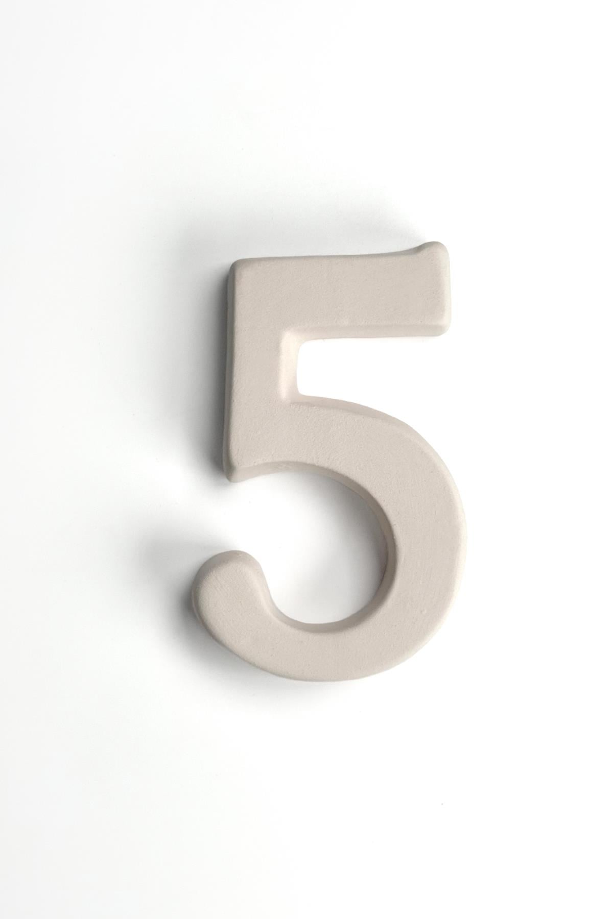 Kapı Numarası - Seramik Bisküvi