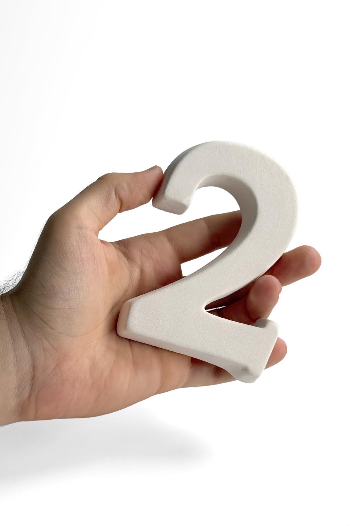 Kapı Numarası - Seramik Bisküvi