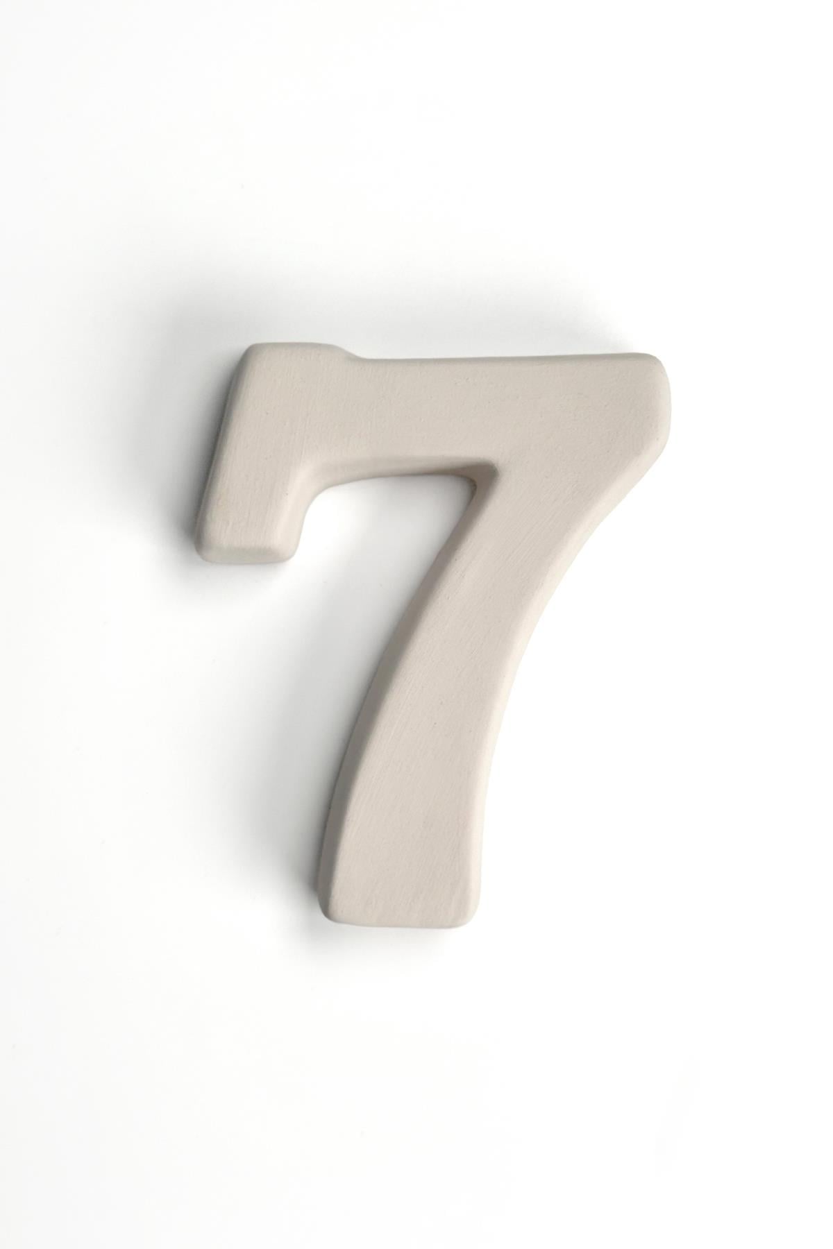 Kapı Numarası - Seramik Bisküvi