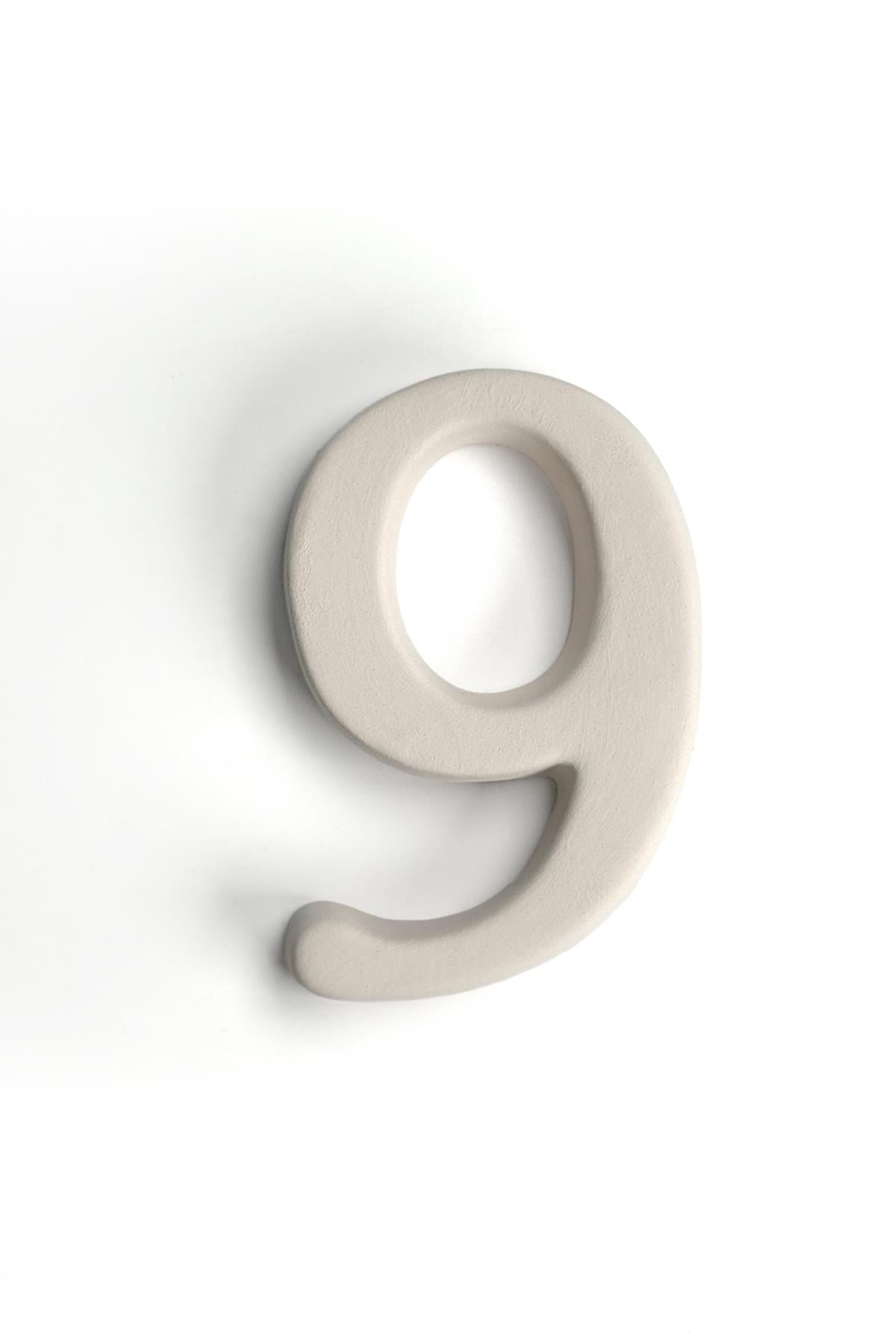 Kapı Numarası - Seramik Bisküvi