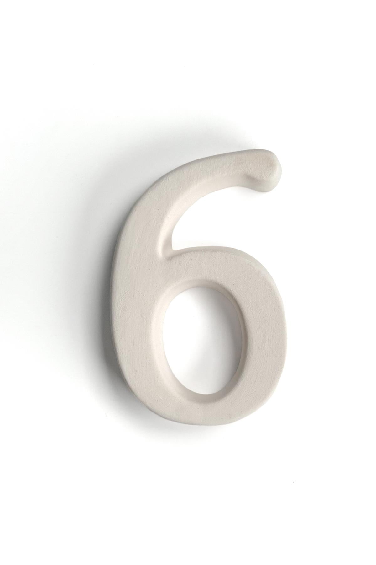 Kapı Numarası - Seramik Bisküvi