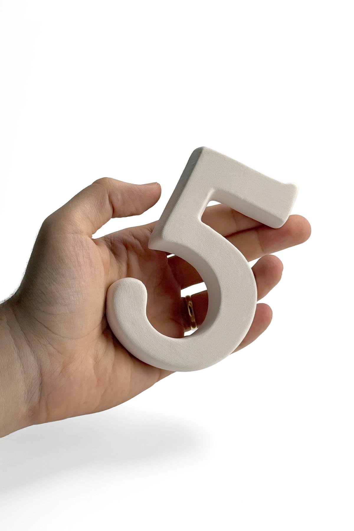 Kapı Numarası - Seramik Bisküvi