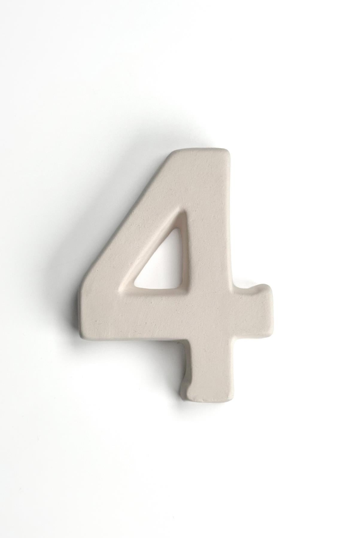 Kapı Numarası - Seramik Bisküvi