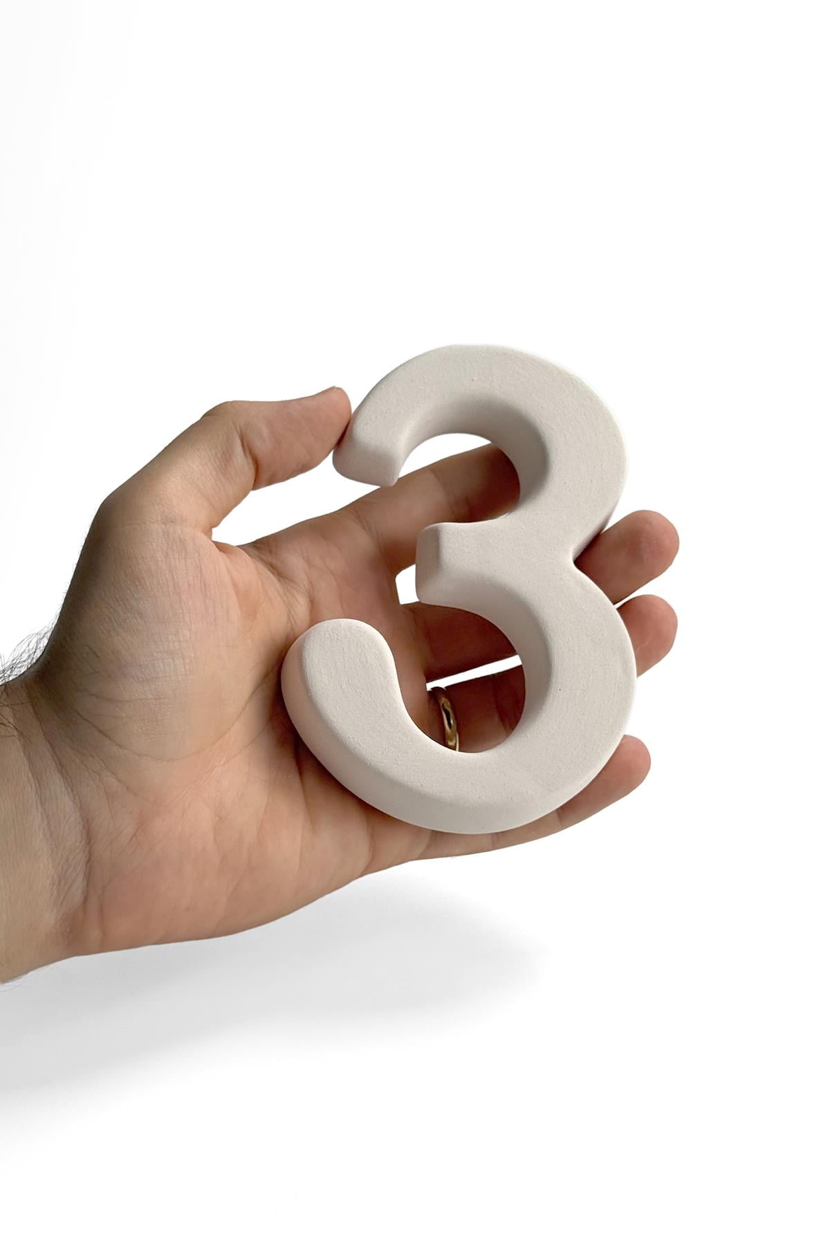 Kapı Numarası - Seramik Bisküvi