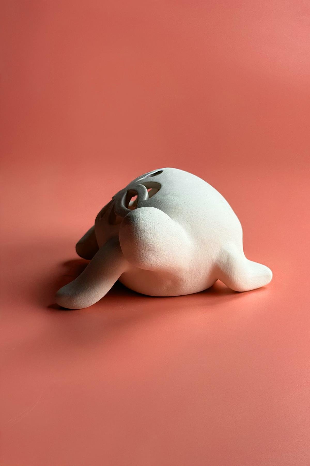 Turtle Censer Ceramic Bisque