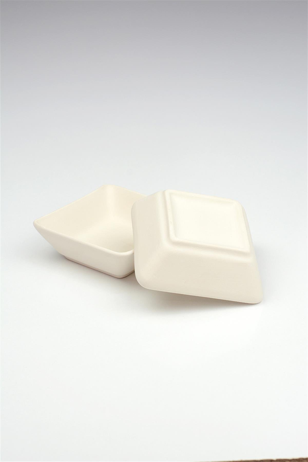 Kare Çerezlik Seramik Bisküvi