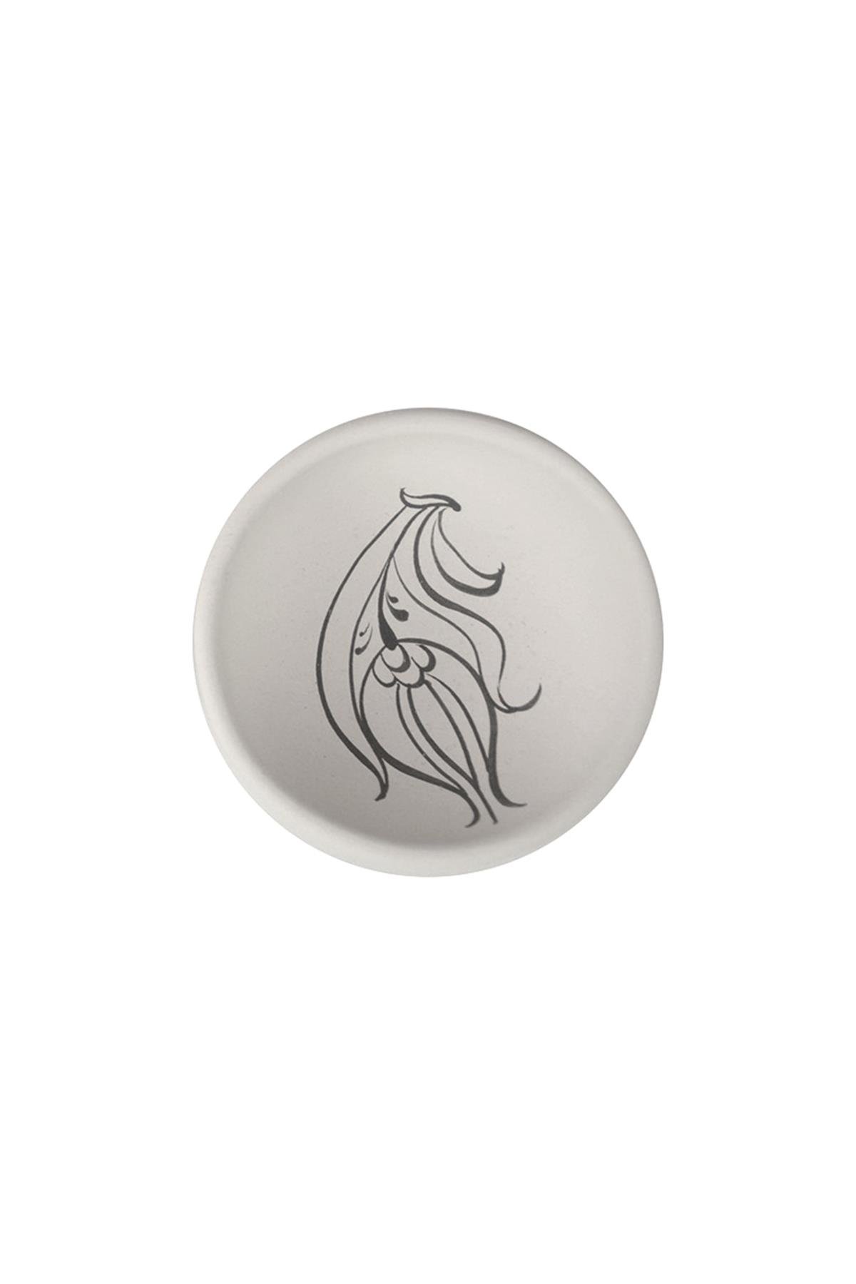 Bowl 5 Cm Ceramic Bisque Ornamented
