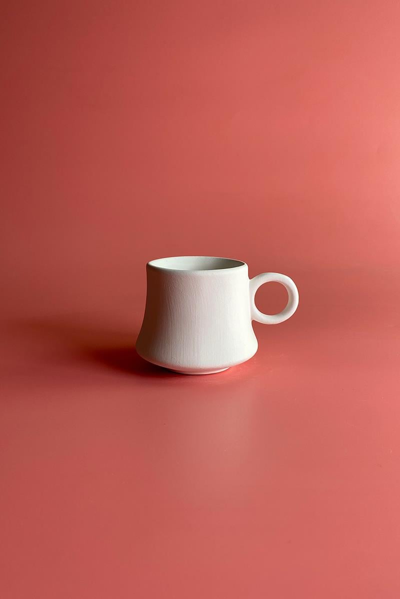 Boiler Tea Cup Ceramic Bisque