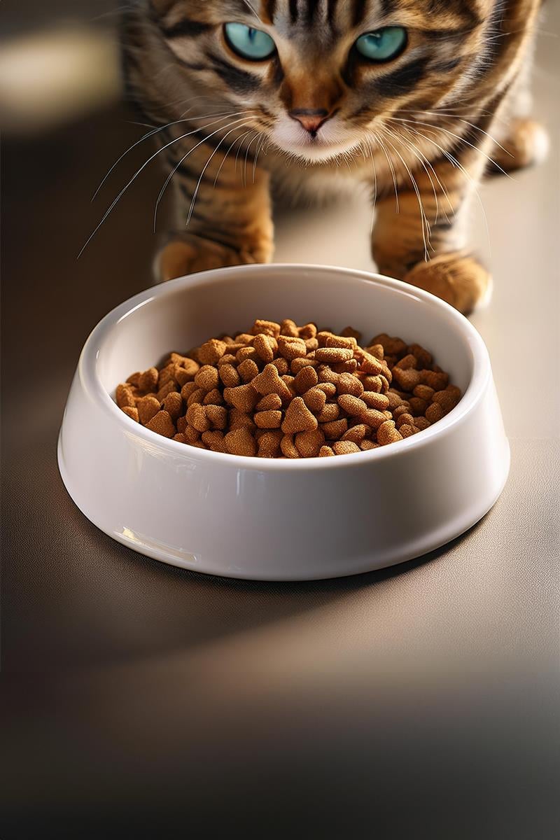 Тарелка для еды кошек и собак керамическая бисквит