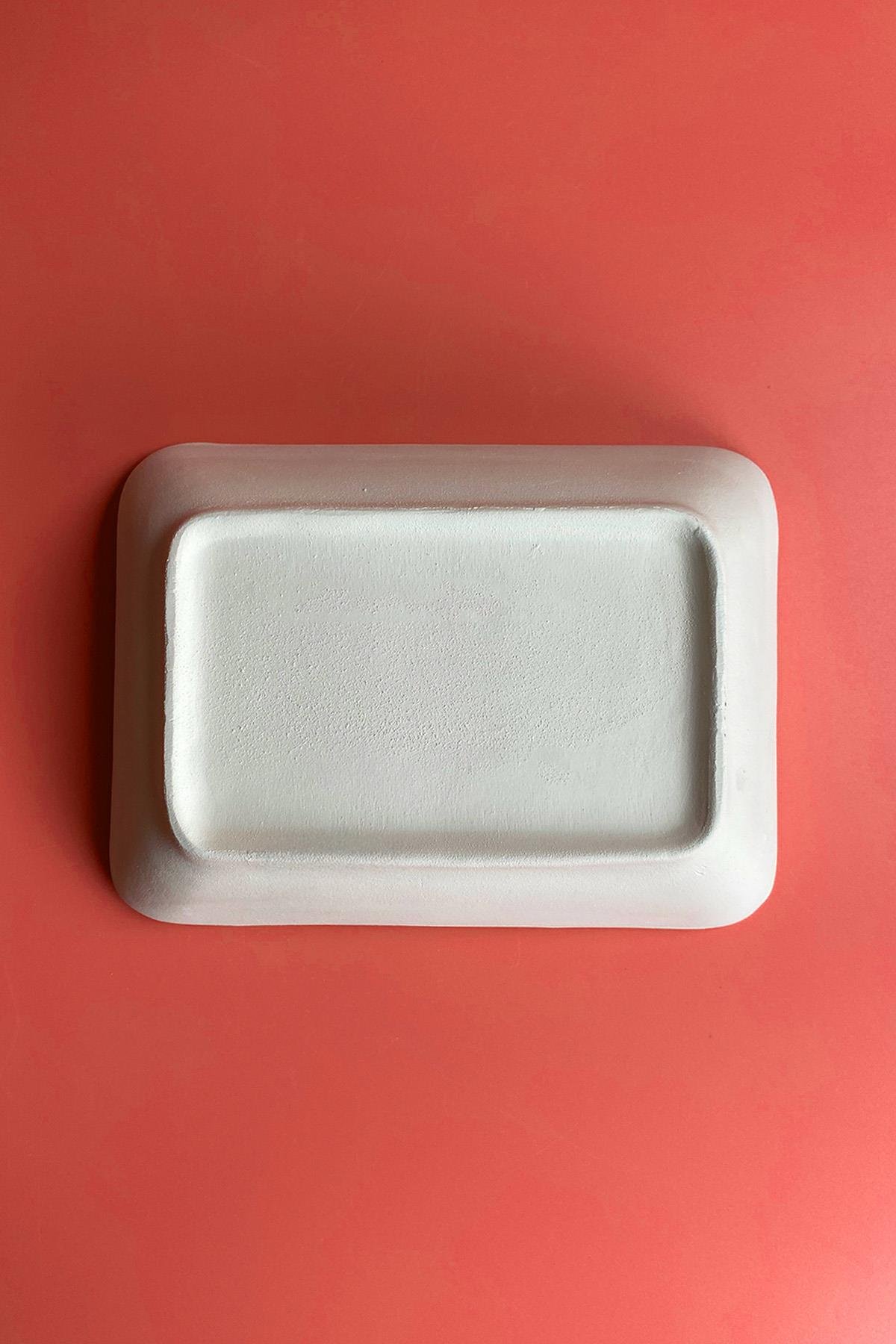 Köşeli Kase Seramik Bisküvi