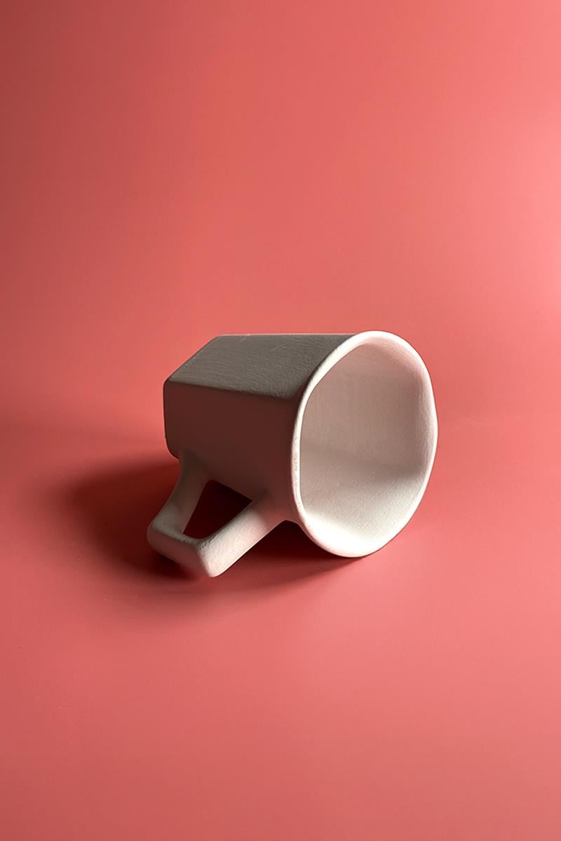 Angular Mug Ceramic Bisque   