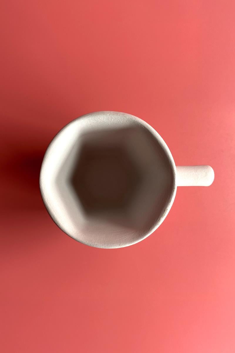 Angular Mug Ceramic Bisque   